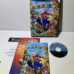 Mario Party 7 (Nintendo GameCube, 2005) CIB Complete with Manual TESTED! WORKS!