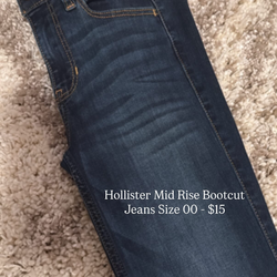 Hollister Mid Rise Bootcut Jeans - $15