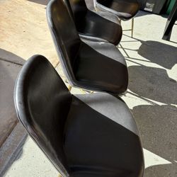 Set Of 4 Black Chairs