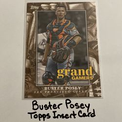 Buster Posey San Francisco Giants Catcher Topps Short Print Insert Card. 