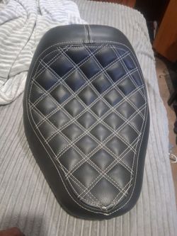 Motorcycle Seat with Diamond Stitch