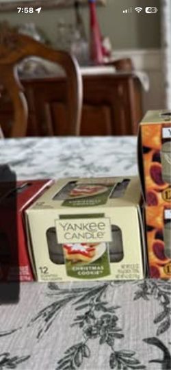 Yankee Candle Christmas Cookie Tealites/Box Of 12/New