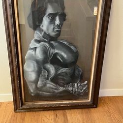 Arnold Swarzeneggar Charcoal Painting