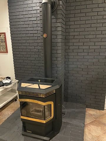 Black Harman Pellet Stove