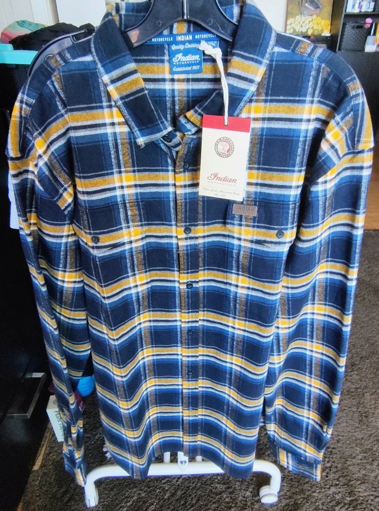 INDIAN MOTORCYCLES - PLAID SHIRT - XL