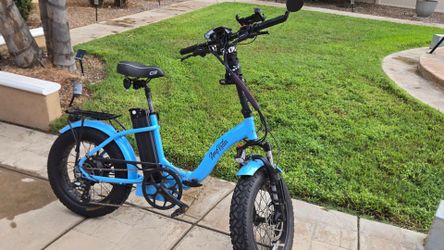 AmpRides Electric Fat Tire Folding Bike