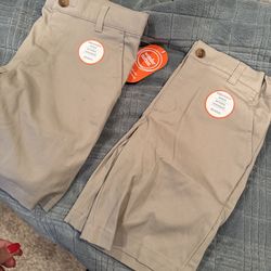 Uniform khaki shorts