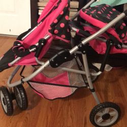 Toy Twin Stroller 