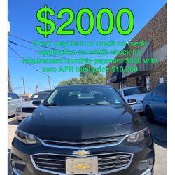 2018 Chevy Malibu No Credit Application 