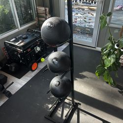 Medicine Balls And Stand