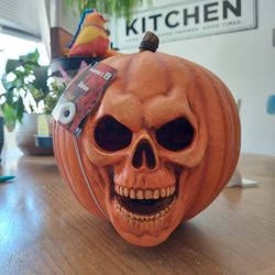 Halloween 2 Light Up Pumpkin Statue