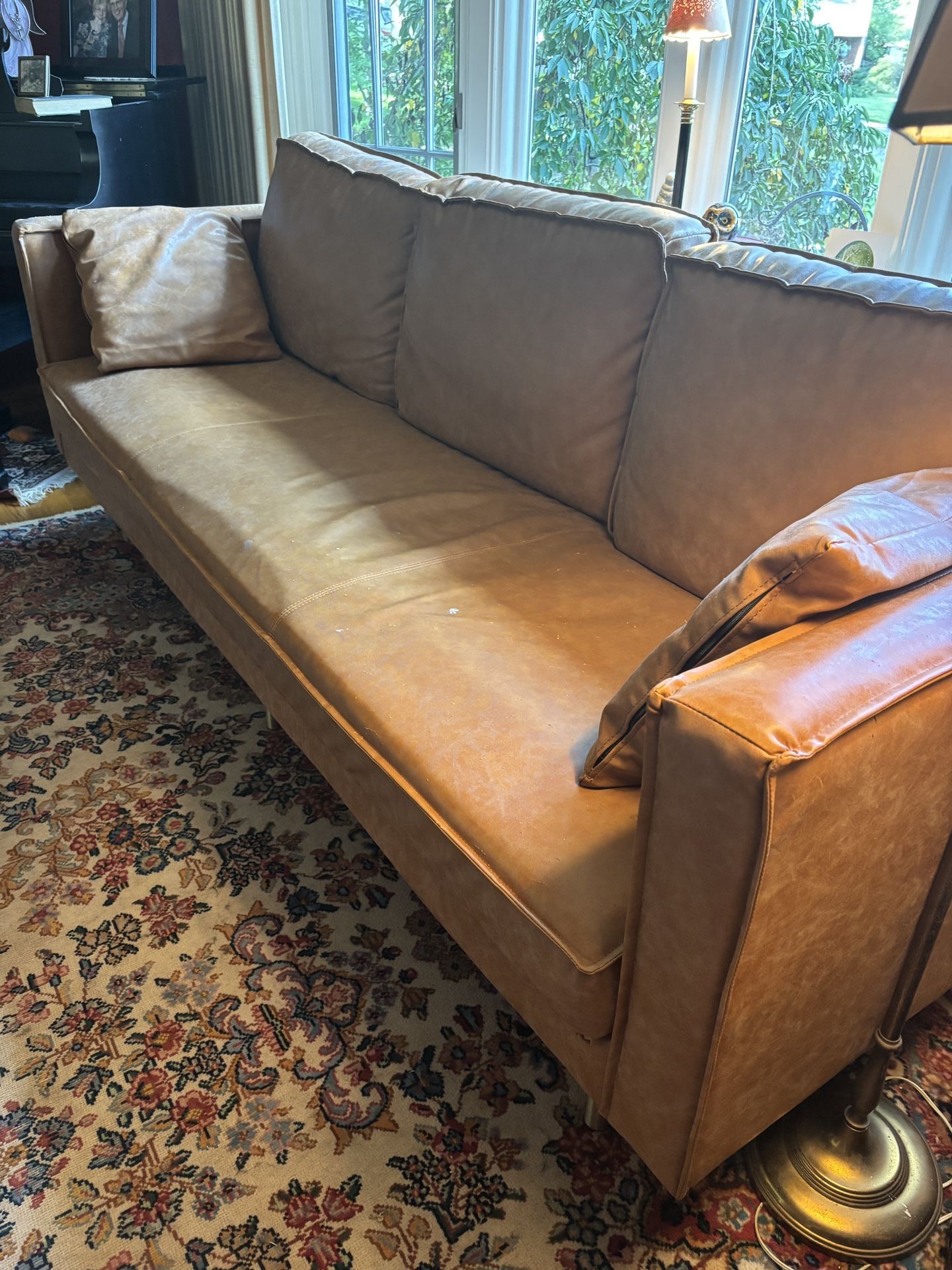 Light Brown Leather Couch