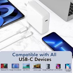 Brand New Mac Book Charger, 100W USB-C Charger Laptop Type C Power Adapter for MacBook Pro 16" 15" 14" 13", MacBook 12 inch, MacBook Air, iPad Pro