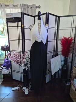 Black/White Evening Dress