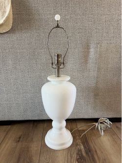 Pottery Barn Milk Glass Table Lamp