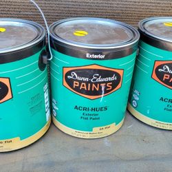 THREE ETERIOR GALLONS PAINT 