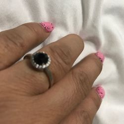 Faux onyx ring size 7