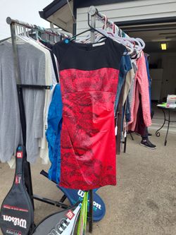 Red dress,