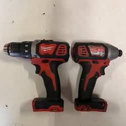Milwaukee Hammer Drill/ impact Set ( No Batteries)