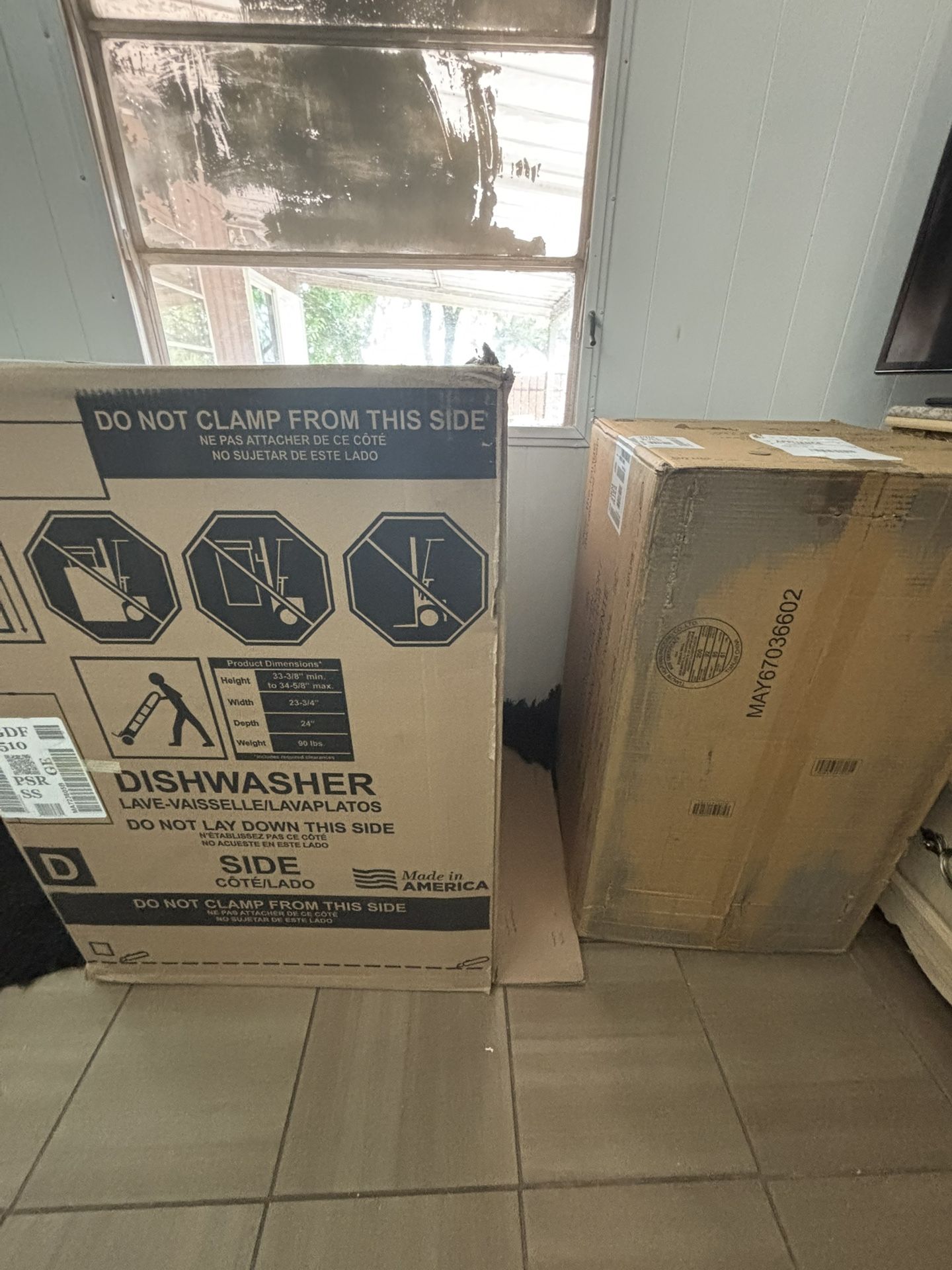 GE Brand New Dish Washer And Over Top Microwave