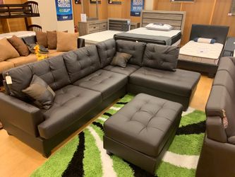sectional sofa and ottoman reversible NEw in the box