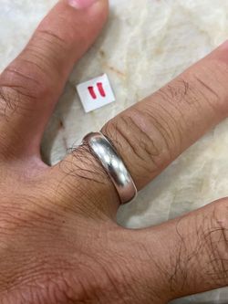 925 Sterling Silver Wedding Band Size 11