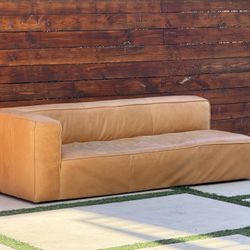 Poly And Bark Real Leather Sofa