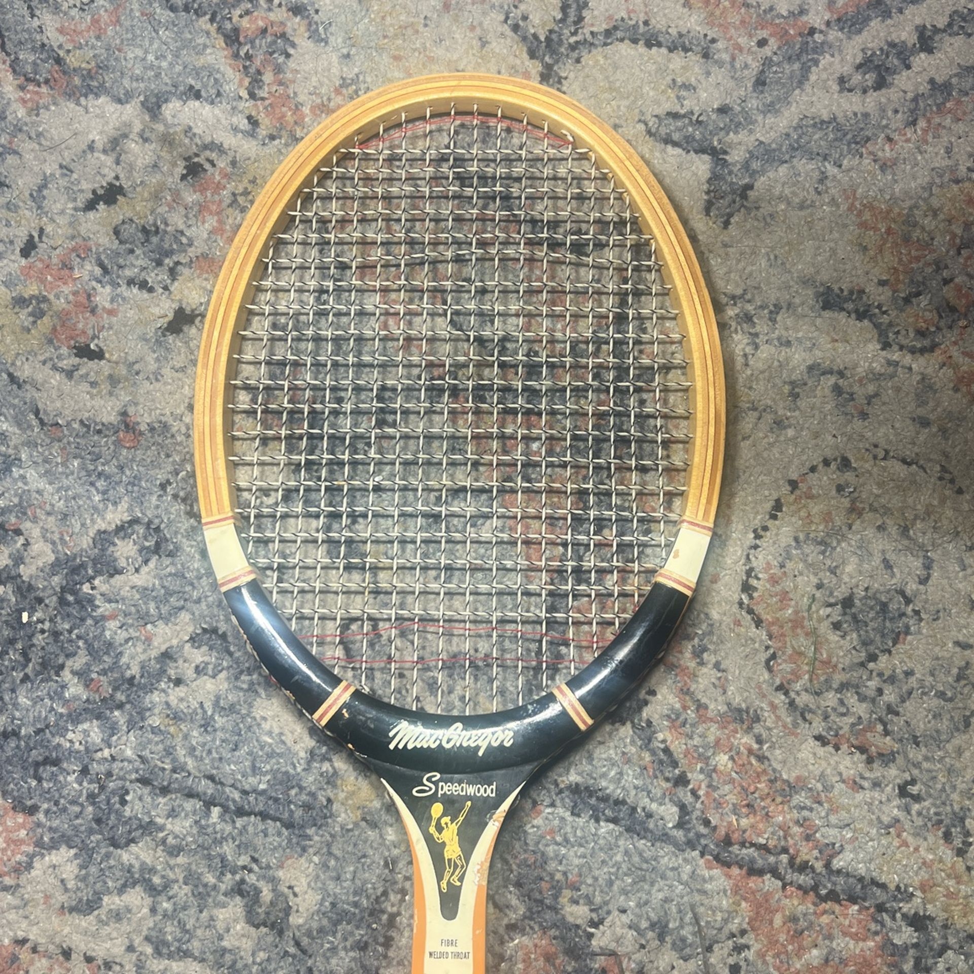 Vintage Wooden Tennis Racket MacGregor Speedwood