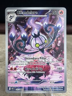 Chandelure 103/086 Pokemon Card WHT Holo
