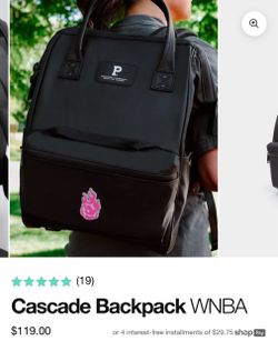 Portland gear black backpack with portland fire logo NEW