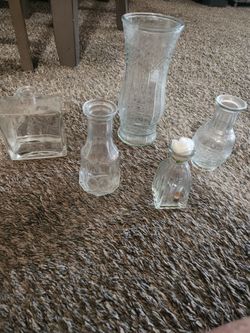 Glass flower vases