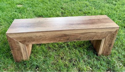 47" Dining Bench, Farmhouse Entryway Bench End of Bed Bench New
