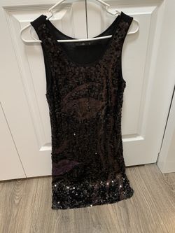 Little Black Sequin Dress