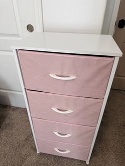 Pink dresser organizer
