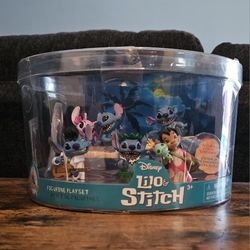 NEW Disney Lilo & Stitch w/ Angel 5 Figurine Playset Or Cake Topper Birthday Gift