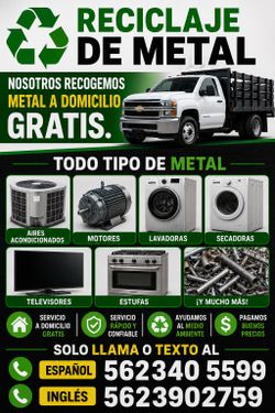 ♻️🆓I do pick up metal🆓♻️Recogemos metal ♻️