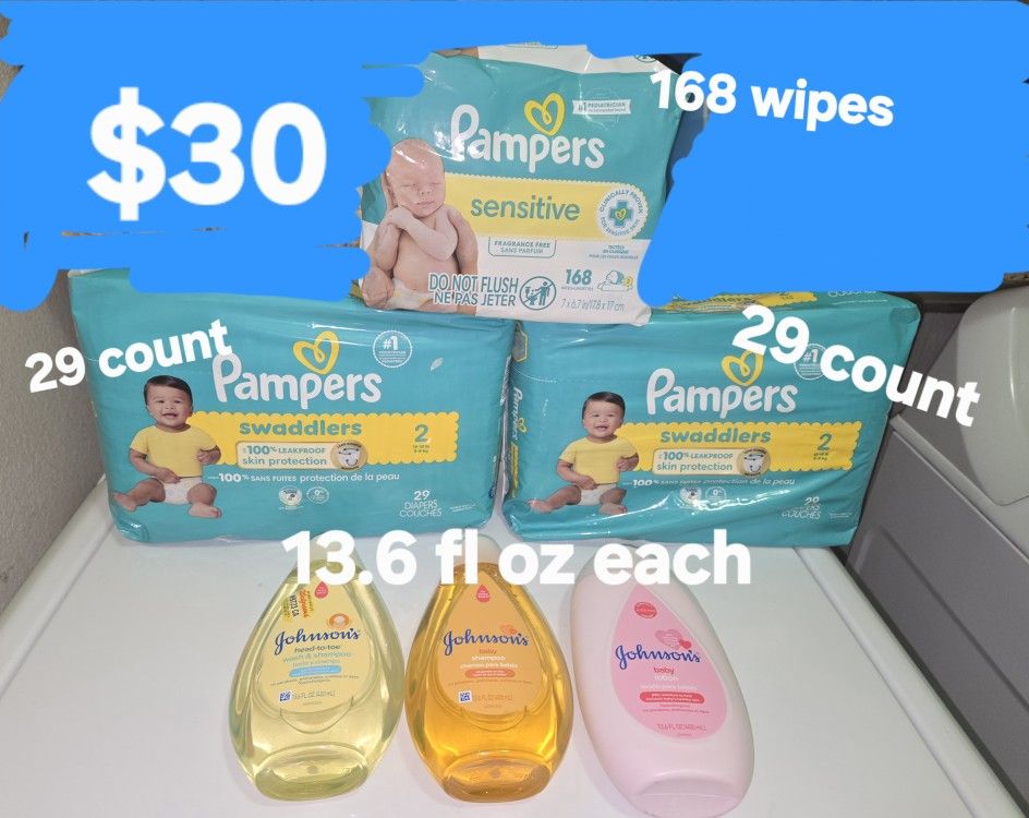 PAMPERS BRAND DIAPER BUNDLE (SIZE 2)
