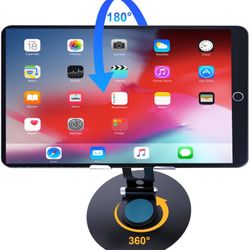 jumper Tablet Stand, Adjustable Tablet Holder, 360 Rotating Desktop Stand Dock Holder Compatible with 4-16" Tablet