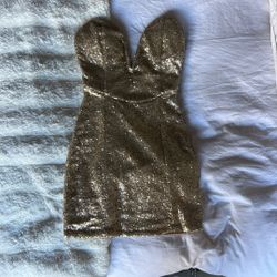 Gold Tobi Sequin Dress  Size S
