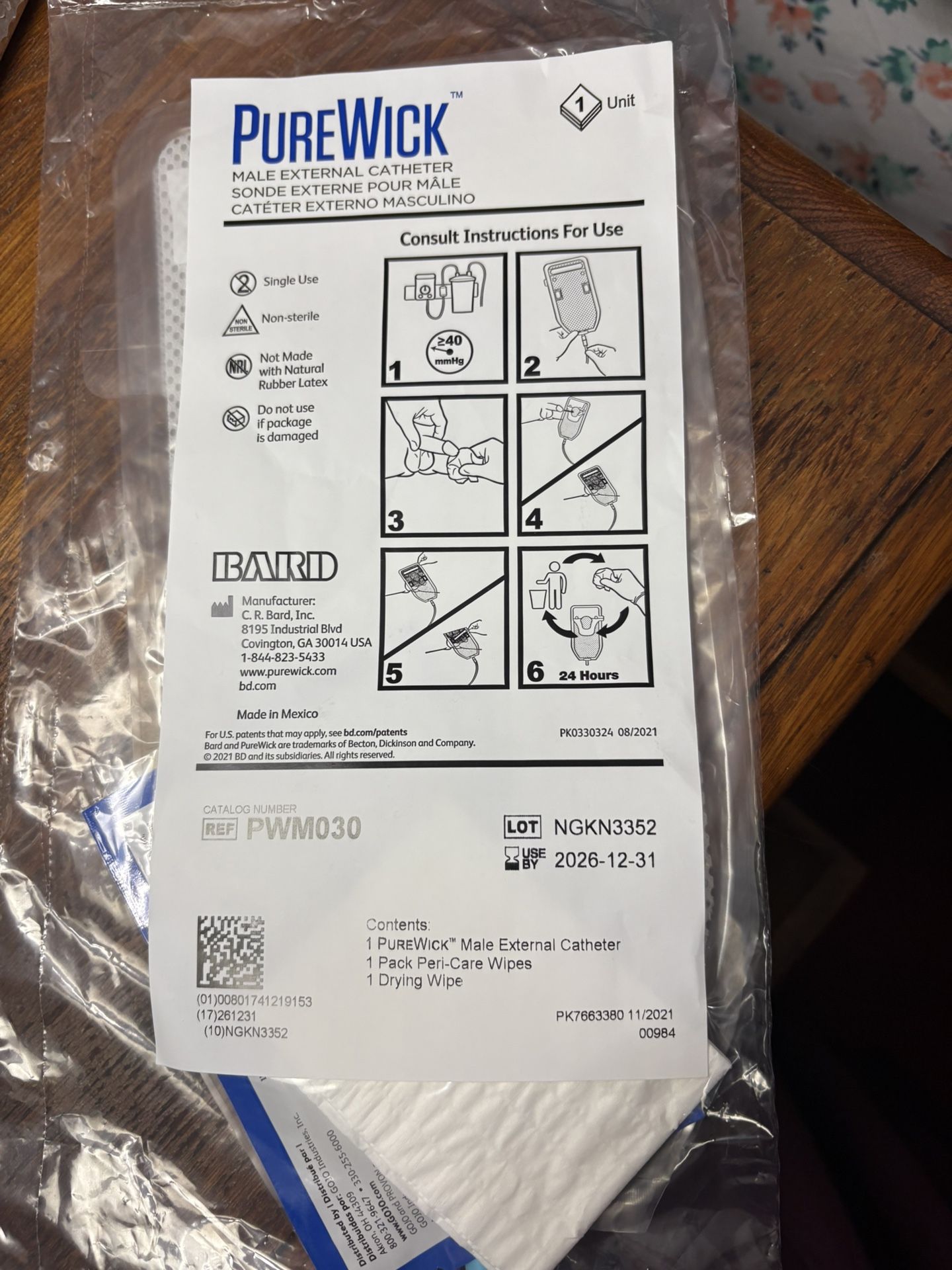 Purewicks/ Male & Females 30 /45 NIP Expiration 2027