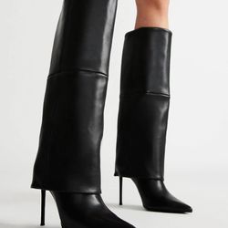 Black Heeled Boots 
