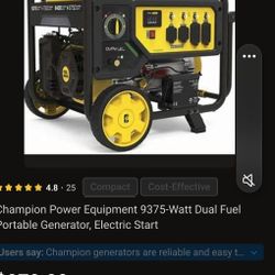 Champion Dual Fuel Generator (Never used)