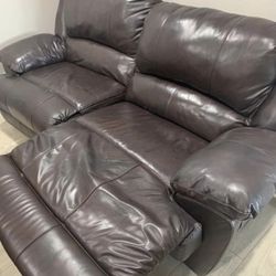 Like New Leather Recliner Couch! 