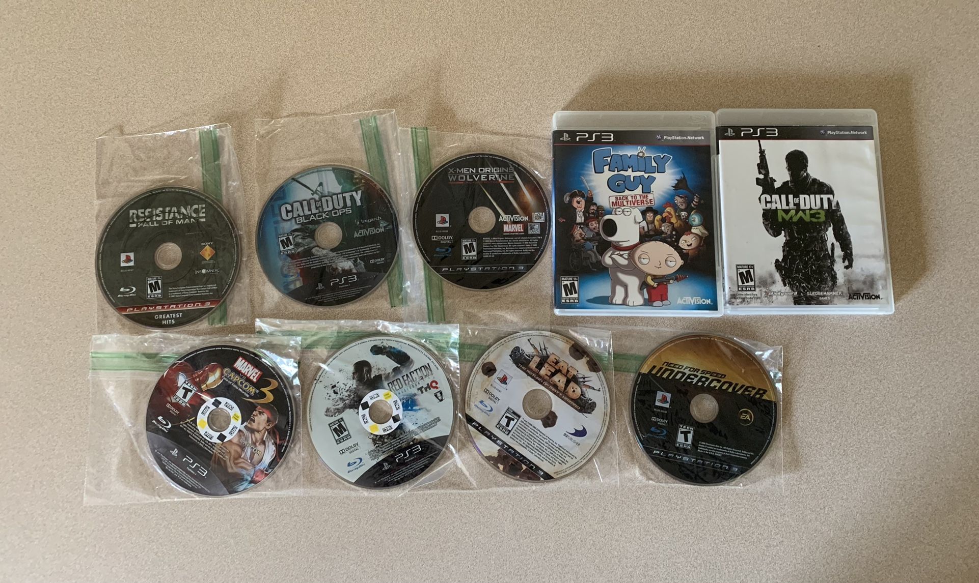 PS3 Games Lot Of 9