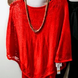 NWT Poncho Style. Knit Tunic