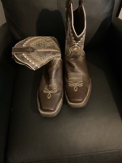 Brown Leather Western Cowboy Boots