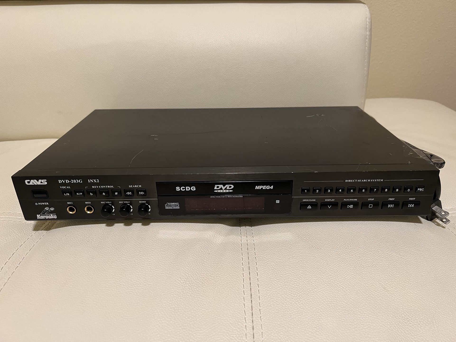 CAVS DVD-203G No remote USB is the next generation DVD Karaoke player that plays from both optical discs and USB memory devices.
