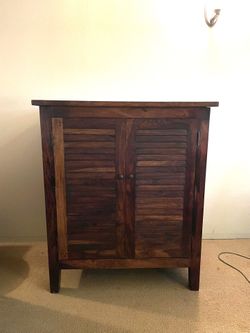 World market real wood entertainment cabinet