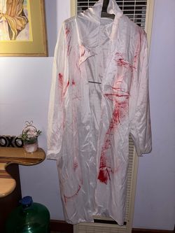 Bloody Lab Coat Halloween Costume