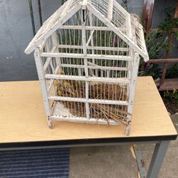 Antique old bird cage